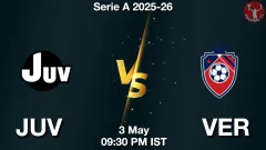 JUV vs VER Match Result