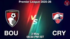 BOU vs CRY Match Result