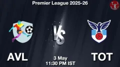 AVL vs TOT Match Result
