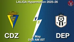 CDZ vs DEP Match Result