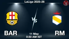 BAR vs RM Match Result
