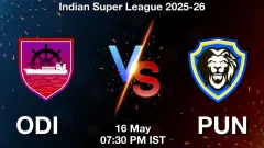 ODI vs PUN Match Result