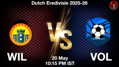 WIL vs VOL Match Result