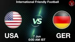 USA vs GER Match Result