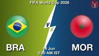 BRA vs MOR - FIFA World