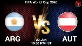 ARG vs AUT Dream11 Prediction, Preview & Updates - <small>Mon, 22 Jun 10:30 PM IST</small>