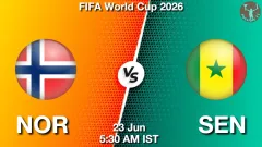 NOR vs SEN Match Result