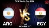 ARG vs EGY Dream11 Prediction, Preview & Updates - <small>Tue, 07 Jul 09:30 PM IST</small>