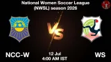 NCC-W vs WS Dream11 Prediction - <small>Sun, 12 Jul 04:00 AM IST</small>