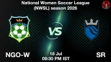 NGO-W vs SR Dream11 Prediction - <small>Sat, 18 Jul 09:30 PM IST</small>