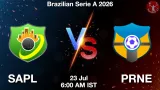 SAPL vs PRNE Dream11 Prediction - <small>Thu, 23 Jul 06:00 AM IST</small>