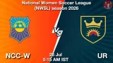 NCC-W vs UR Dream11 Prediction - <small>Sun, 26 Jul 05:15 AM IST</small>