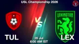 TUL vs LEX Dream11 Prediction, Preview & Updates - <small>Sun, 26 Jul 06:00 AM IST</small>