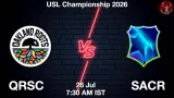 QRSC vs SACR Dream11 Prediction - <small>Sun, 26 Jul 07:30 AM IST</small>