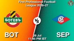BOT vs SEP Match Result