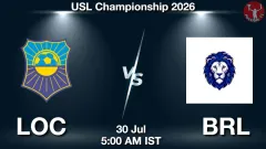 LOC vs BRL Match Result