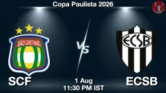SCF vs ECSB Match Result
