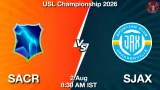SACR vs SJAX Dream11 Prediction - <small>Sun, 02 Aug 08:30 AM IST</small>