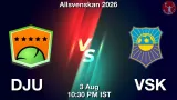 DJU vs VSK Dream11 Prediction, Preview & Updates - <small>Mon, 03 Aug 10:30 PM IST</small>