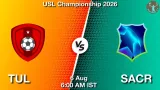 TUL vs SACR Dream11 Prediction - <small>Thu, 06 Aug 06:00 AM IST</small>