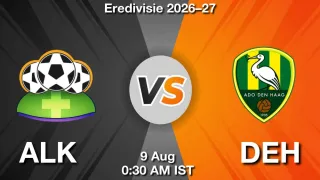 ALK vs DEH - Eredivisie 2026–27
