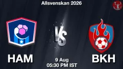 HAM vs BKH Match Result