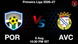 POR vs AVC Dream11 Prediction, Preview & Updates - <small>Sun, 09 Aug 10:30 PM IST</small>