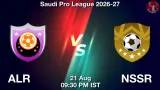 ALR vs NSSR Dream11 Prediction - <small>Fri, 21 Aug 09:30 PM IST</small>