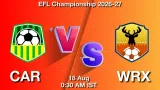 CAR vs WRX Dream11 Prediction, Preview & Updates - <small>Tue, 18 Aug 12:30 AM IST</small>
