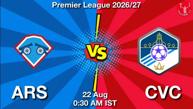 ARS vs CVC Match Previews and Football Tips