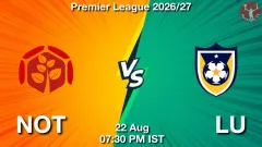 NOT vs LU Match Result