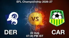 DER vs CAR Match Result