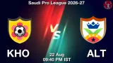 KHO vs ALT Dream11 Prediction, Preview & Updates - <small>Sat, 22 Aug 09:40 PM IST</small>