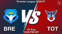 BRE vs TOT Match Result