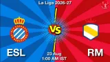 ESL vs RM Dream11 Prediction, Preview & Updates - <small>Sun, 23 Aug 01:00 AM IST</small>