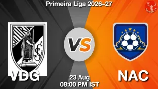 VDG vs NAC VDG vs NAC - Primeira Liga