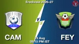 CAM vs FEY Dream11 Prediction, Preview & Updates - <small>Sun, 23 Aug 08:15 PM IST</small>