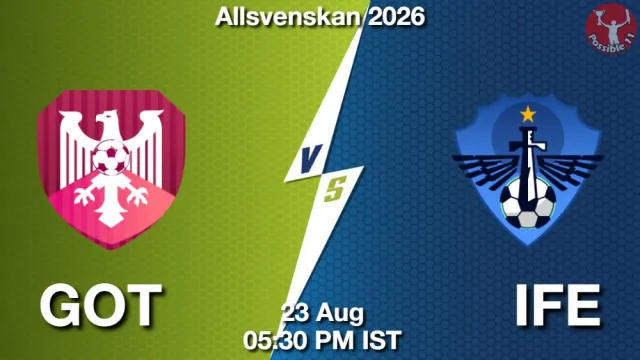 GOT vs IFE ड्रीम11 भविष्यवाणी, फैंटेसी फुटबॉल टीम - 23 अगस्त 2026