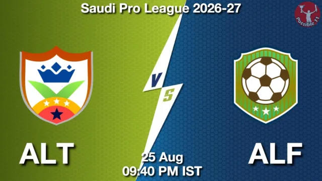 ALT vs ALF ड्रीम11 भविष्यवाणी, फैंटेसी फुटबॉल टीम - 25 अगस्त 2026