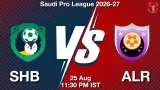 SHB vs ALR Dream11 Prediction, Preview & Updates - <small>Tue, 25 Aug 11:30 PM IST</small>
