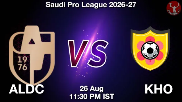 ALDC vs KHO ड्रीम11 भविष्यवाणी, फैंटेसी फुटबॉल टीम - 26 अगस्त 2026