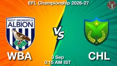 WBA vs CHL Match Result