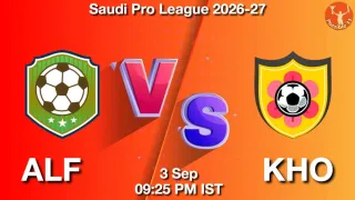 ALF vs KHO ALF vs KHO - Saudi Pro