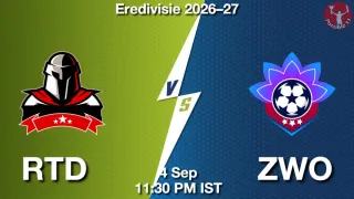 RTD vs ZWO - Eredivisie 2026–27