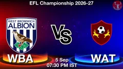 WBA vs WAT Match Result