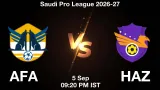 AFA vs HAZ Dream11 Prediction, Preview & Updates - <small>Sat, 05 Sep 09:20 PM IST</small>