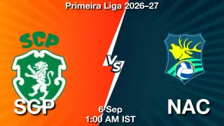 SCP vs NAC - Primeira Liga