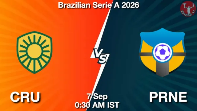 CRU vs PRNE ड्रीम11 भविष्यवाणी, फैंटेसी फुटबॉल टीम - 07 सितम्बर 2026
