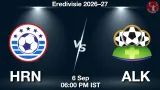 HRN vs ALK Dream11 Prediction, Preview & Updates - <small>Sun, 06 Sep 06:00 PM IST</small>