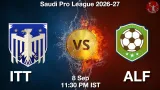 ITT vs ALF Dream11 Prediction, Preview & Updates - <small>Tue, 08 Sep 11:30 PM IST</small>
